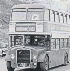  ??  ?? A mid-1960s photo of LD Lodekka bus 103 on the Seafront service.