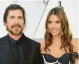  ??  ?? Christian Bale und Sibi Blazic bei den Oscars 2019.