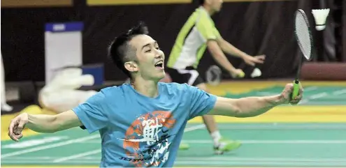  ??  ?? No easy opener: Chong Wei Feng will take on world No. 29 Dionysius Hayom Rumbaka in the first round of the Singapore Open today.