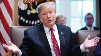  ?? GETTY IMAGES ?? UNCERTAIN: President Trump said Tuesday he’s not ‘thrilled’ with a new agreement to prevent another government shutdown and finance some barriers along the southern border.