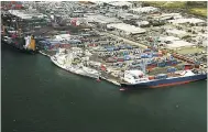  ??  ?? Aerial view of Kingston Wharves Limited.