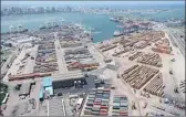  ??  ?? An aerial view of the Durban Container Terminal. The Transnet National Ports Authority, which is in charge of eight of the country’s ports, has applied to the Ports Regulator of SA for a 14.39 percent tariff hike for the 2014-15 financial year.