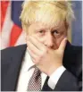  ?? — Reuters ?? British Foreign Secretary Boris Johnson gives his remarks during a stake-out at United Nations headquarte­rs in New York.