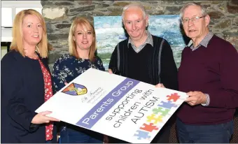  ?? Photos by Michelle Cooper Galvin ?? Brigitta Looney, Breda Cronin, Sonny Lonney and Moss Walsh Organiser at the Annual Autism Golf Classic in Beaufort Golf Club on Friday.