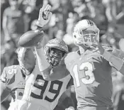  ?? JOHN RAOUX/AP ?? Defensive end Brian Burns (99), here against Florida, says his team has shown character by finishing the season strong.