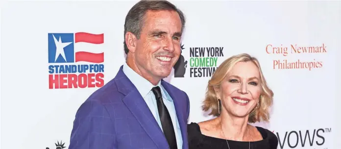  ?? CHARLES SYKES/INVISION/AP ?? Bob and Lee Woodruff attend the 15th annual Stand Up for Heroes benefit at Alice Tully Hall on Monday in New York.