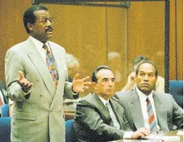  ?? ?? Johnnie Cochran Jr addresses the court during a hearing for O.J. Simpson in Los Angeles, July 29, 1994.