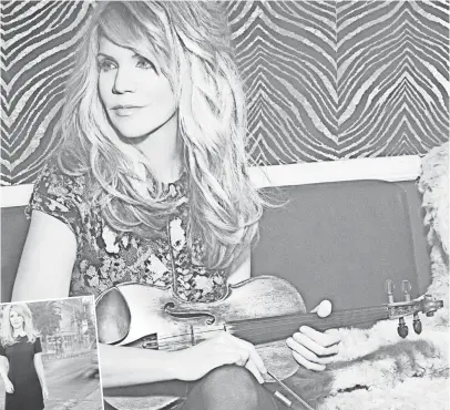  ?? RANDEE ST. NICHOLAS ?? Alison Krauss says she was inspired by Bob Richardson’s photograph­s and producer Buddy Cannon.