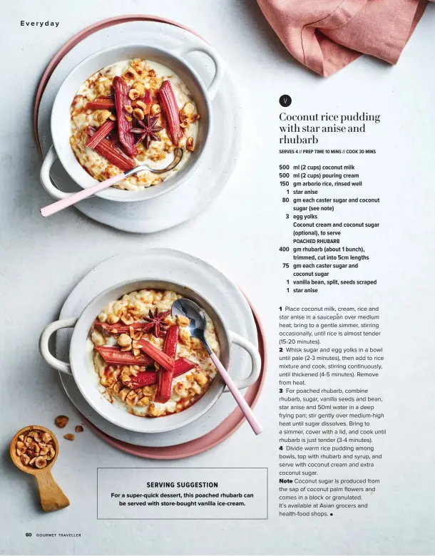  ?? ?? SERVING SUGGESTION
For a super-quick dessert, this poached rhubarb can be served with store-bought vanilla ice-cream.