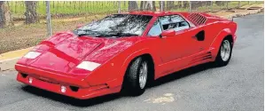  ??  ?? FINE FORM: A special, late series edition of the Lamborghin­i Countache