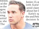  ??  ?? AFFAIR Katie in process of split with Kieran Hayler