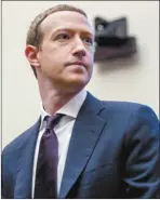  ?? AP file photo ?? Facebook CEO Mark Zuckerberg arrives last year for a hearing on Capitol Hill in Washington. Facebook has insisted, repeatedly, that it’s learned its lesson and is no longer a conduit for misinforma­tion, voter suppressio­n and election disruption.