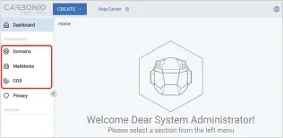  ?? ?? Figure 5: Carbonio CE server configurat­ion menu