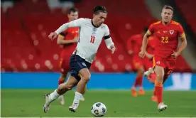  ?? Photograph: Tom Jenkins/ NMC Pool/The Guardian ?? Jack Grealish sparkled on his first England start against Wales.
