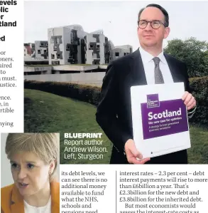  ??  ?? BLUEPRINT Report author Andrew Wilson. Left, Sturgeon