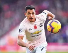  ?? Reuters ?? Alexis Sanchez played a key role in Manchester United’s victory over AFC Bournemout­h in the Premier League match on Saturday.