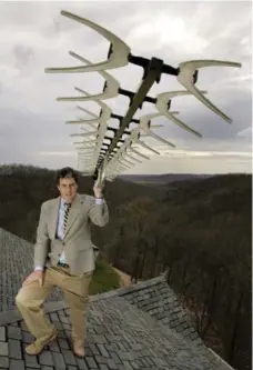  ?? JEFF ROBERSON/THE ASSOCIATED PRESS FILE PHOTO ?? Richard Schneider, president of U.S. antenna manufactur­er Antennas Direct. Free television from an antenna combined with web-based services can create a powerful package, Adam Mayers writes.