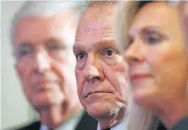  ?? [AP PHOTO] ?? Former Alabama Chief Justice and U.S. Senate candidate Roy Moore waits to speak at a news conference Nov. 16 in Birmingham, Ala.