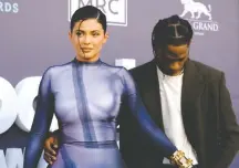  ?? MARIA Alejandra CARDONA/AFP/GETTY IMAGES ?? Kylie Jenner and her partner, rapper Travis Scott.