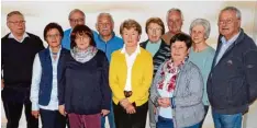  ?? Foto: Kneipp Verein ?? Der Kneipp Verein Friedberg hat gewählt (v.l.). Hans Sutter, Gerlinde Sutter, Jürgen Philipp; Vorsitzend­e Uschi Seyler, Frank Schneider, Margit Gallwitz, Lissi Kellerer, Heinz Müller, Maria Steinhause­r, Gisela Müller und Christian Bartl.