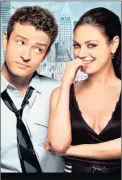  ??  ?? ROMANTIC COMEDY: Justin Timberlake and Mila Kunis star in Friends With Benefits.