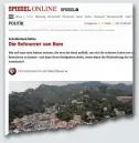  ??  ?? L’insulto In foto, l’articcolo dello Spiegel Online che definiva gli italiani come scrocconi