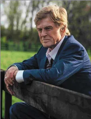  ??  ?? Robert Redford as Forrest Tucker in The Old Man and The Gun.