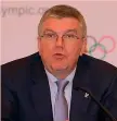  ??  ?? Thomas Bach, 63, presidente Cio