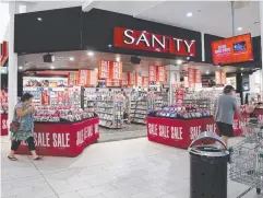  ?? Picture: STEWART McLEAN ?? TRADING PLACE: Sanity will move to a new location at Smithfield Shopping Centre.