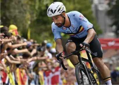  ?? Eric Lalmand/belga ?? Victor Campenaert­s maakte eind september deel uit van de Belgische ploeg op het WK.