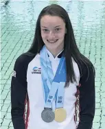  ??  ?? Prize swimmer Katie Robertson