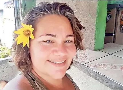  ?? REPRODUÇÃO/REDES SOCIAIS ?? Daniele Leal Maia, morta pela companheir­a no bairro de Santa Cruz, será sepultada hoje, no Cemitério de Campo Grande, às 15h30