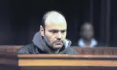  ?? PICTURE: CINDY WAXA /AFRICAN NEWS AGENCY(ANA) ?? Murderer Diego Novella appears in the Western Cape High Court. Gabriela Kabrins Alban was found dead at a Camps Bay hotel.
