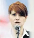  ?? FOTO: AP ?? &gt; Butina, detenida en EUA, aceptará cargos.