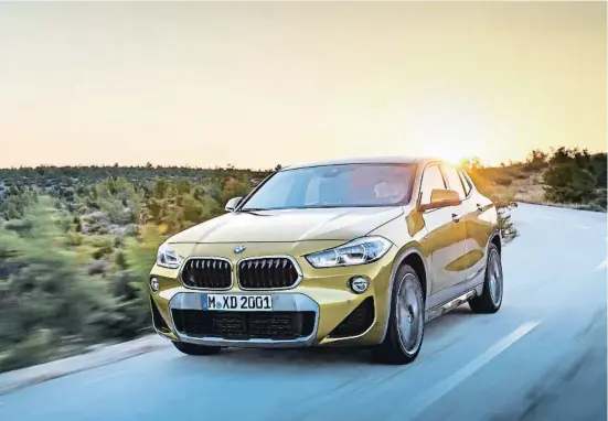  ??  ?? La imagen del BMW X2 es moderna y deportiva, pensada para atraer a un perfil de conductor joven