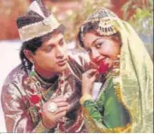  ??  ?? A scene from Indra Sabha, a musical created by Nawab Wajid Ali Shah of Oudh