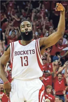  ?? TROY TAORMINA, USA TODAY SPORTS ?? James Harden had 31 points in the clincher vs. the Clippers.