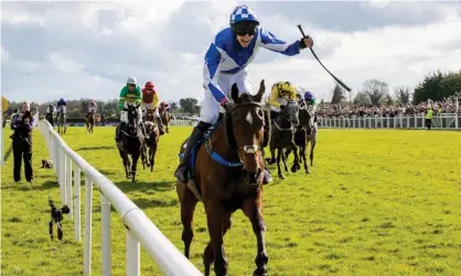  ?? ?? Dermot McLoughlin said of the jockey Paddy O'Hanlon: ‘He’s flying now.’ Photograph: Morgan Treacy/Inpho/Shuttersto­ck