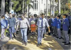  ?? Efe ?? El cuerpo fue velado en la Parroquia San José.