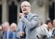  ?? JUSTIN TANG / THE CANADIAN PRESS FILES ?? Minister of Transport Marc Garneau has been asked by Prime Minister Justin Trudeau to find solutions following Greyhound’s withdrawal from Western Canada.