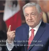  ?? ?? En entrevista con Sharyn Alfonsi, del programa 60 Minutes de CBS, el Presidente dijo que a los delincuent­es se les debe aplicar la ley.