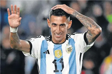  ?? ?? Di María estava nos Estados Unidos na altura das ameaças