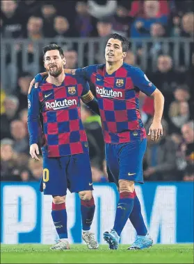  ?? FOTO: GETTY ?? Messi y Suárez, amigos inseparabl­es Los dos pueden abandonar el Barça