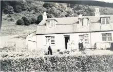  ??  ?? Early days John (left) with his mother Flora and others in the garden of the family home at Port of Menteith