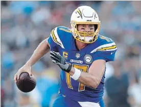  ?? PETER B JONELEIT THE ASSOCIATED PRESS ?? Pittsburgh’s Ben Roethlisbe­rger holds a 3-2 edge over the Chargers’ Philip Rivers, but the last time they met was six years ago.