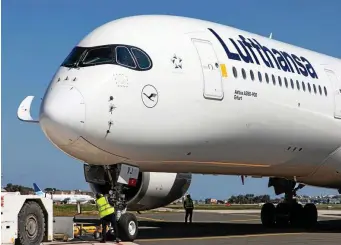  ?? FOTO: LUFTHANSA GROUP / LUFTHANSA GROUP ?? Lufthansa Airbus A350-900 „Erfurt“wird Klimaforsc­hungsflieg­er