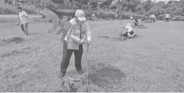  ?? ?? TAGAYTAY Highlands has been holding its “One Tree at a Time” activity for a decade now, with the aim of planting one million trees by 2044. Today, there are over 490,000 trees planted within the Tagaytay Highlands Complex.