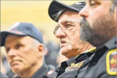  ?? TINA COMEAU ?? Art Rose, chief of the Port Maitland Fire Department, says he worries about the loss of brotherhoo­d and trust if the local dispatch services are taken away and outsourced.