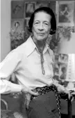  ??  ?? Icona Diana Vreeland (1903-1989)