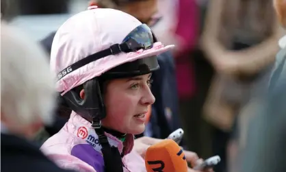  ?? Photograph: Steve Davies/ racingfoto­s.com/Shuttersto­ck ?? Bryony Frost says she felt ‘isolated’ in the weighing room after making a complaint against Robbie Dunne.